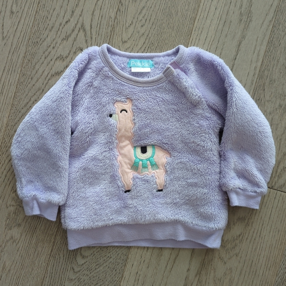 Pekkle Girls' Fuzzy Pullover